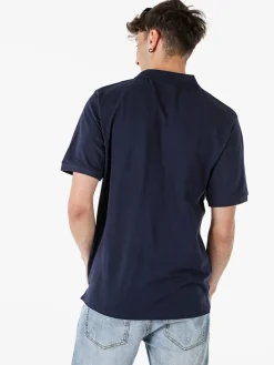 Givova Polo da uomo in cotone piquet a maniche corte - blu scuro