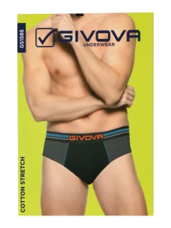 Givova Slip da uomo in cotone bielastico - blu scuro