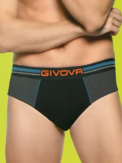 Givova Slip da uomo in cotone bielastico - blu scuro