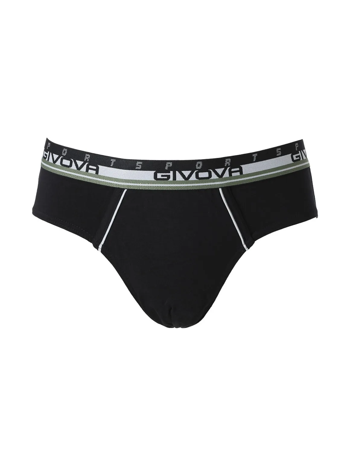Givova Slip da uomo in cotone bielastico - nero