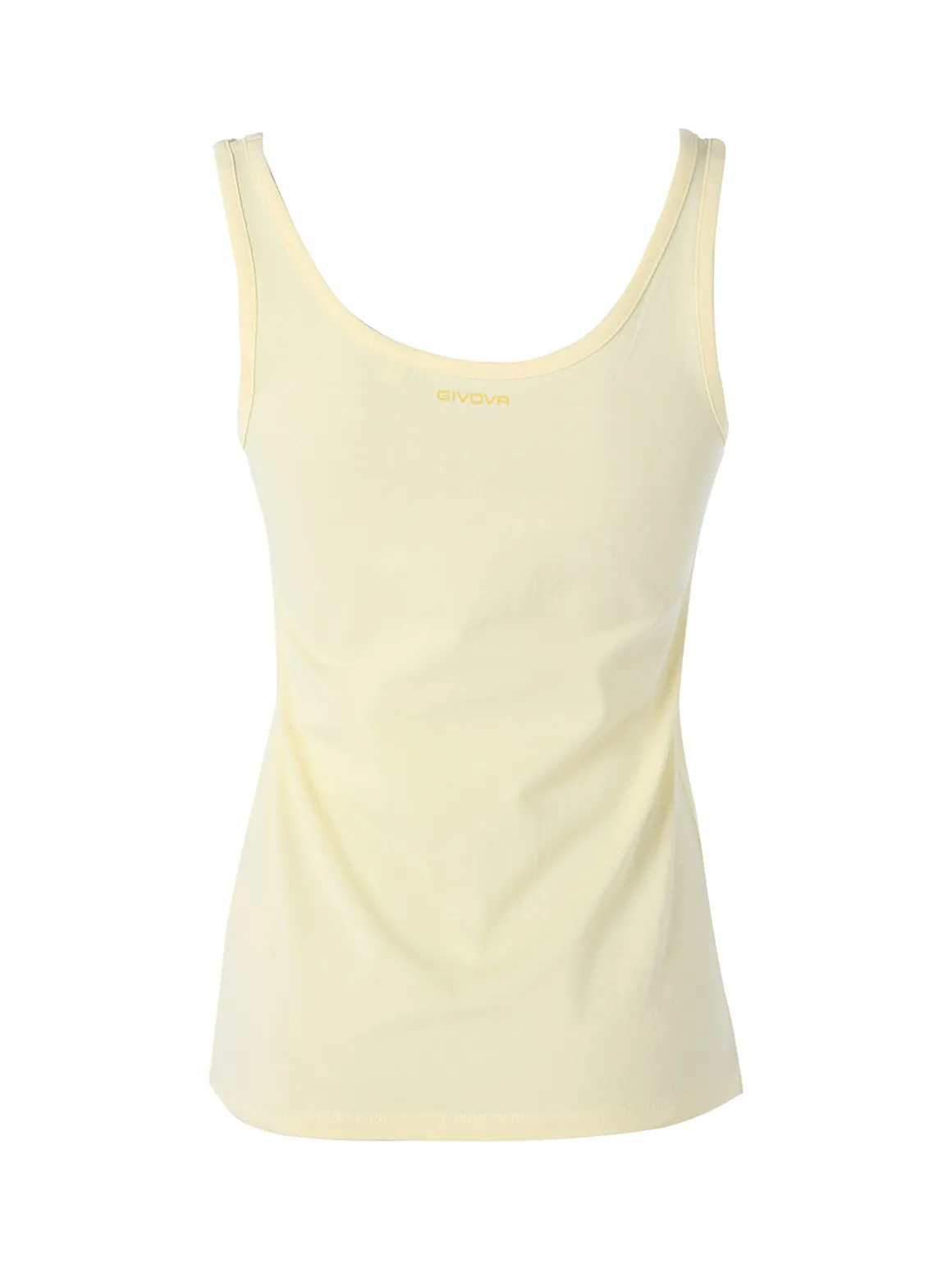 Givova Top donna in cotone bielastico a spalla larga - giallo