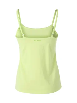Givova Top donna in cotone bielastico con spalline sottili - verde chiaro