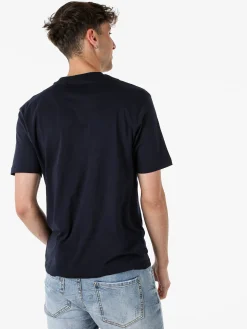 Givova T-shirt da uomo in cotone con logo - blu scuro