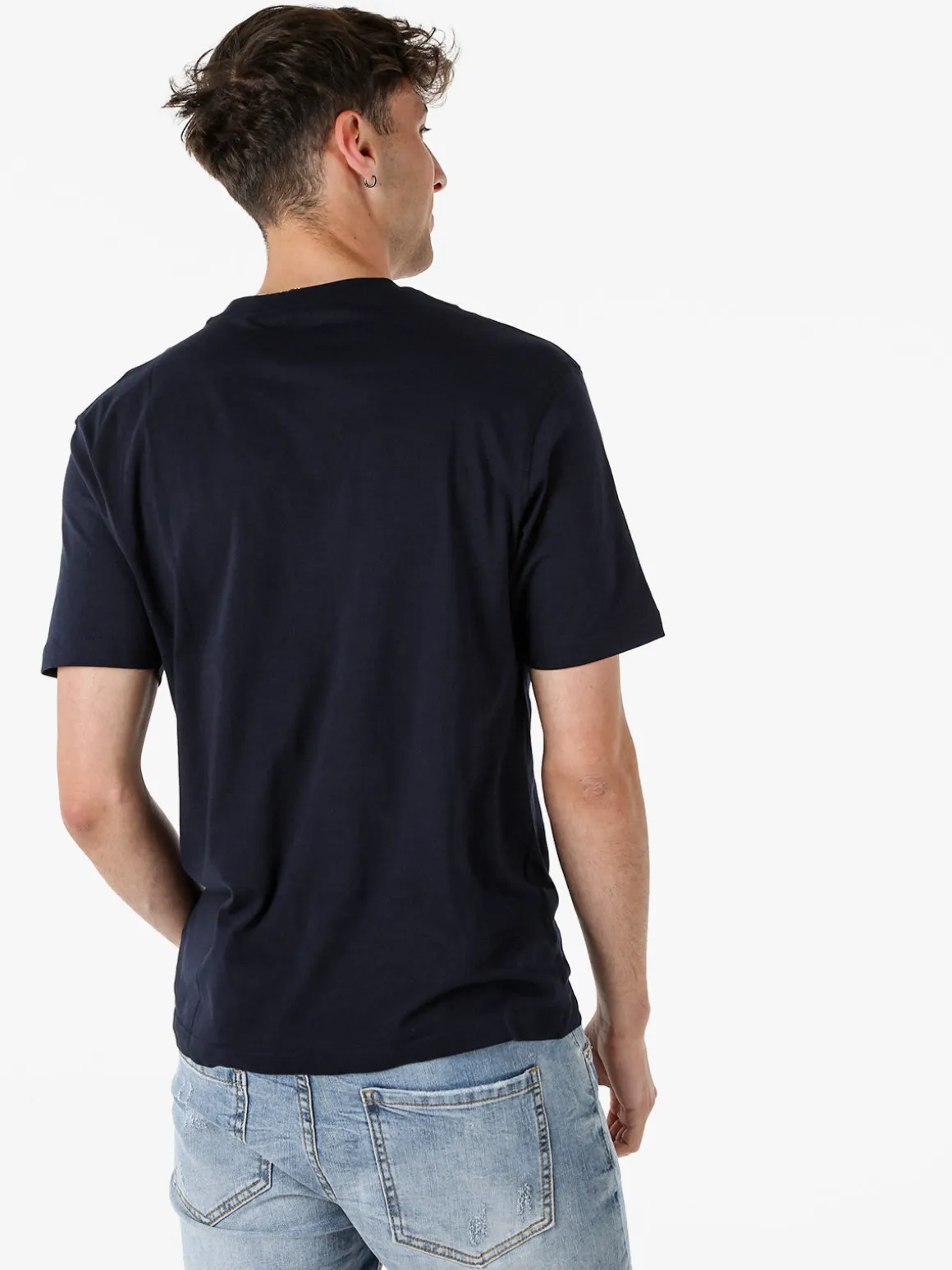 Givova T-shirt da uomo in cotone con logo - blu scuro
