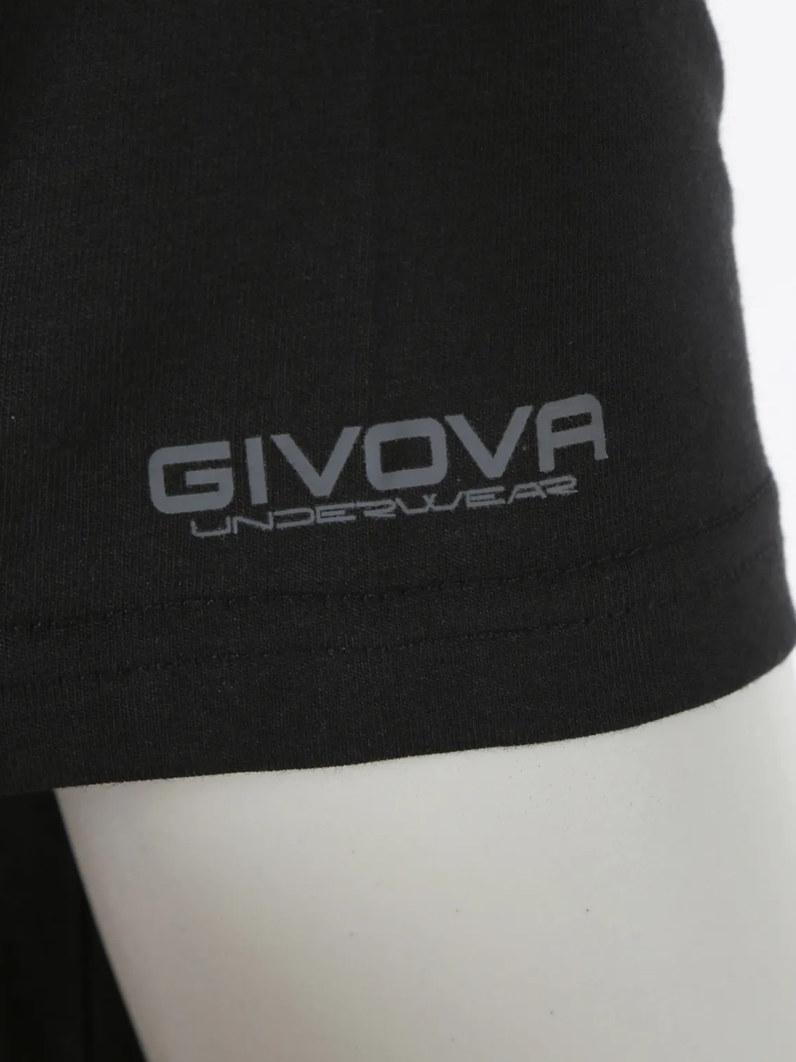 Givova T-shirt intima da uomo in cotone bielastico - nero