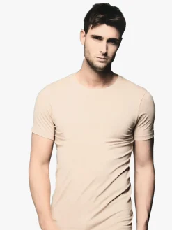 Givova T-shirt intima da uomo in cotone bielastico - beige