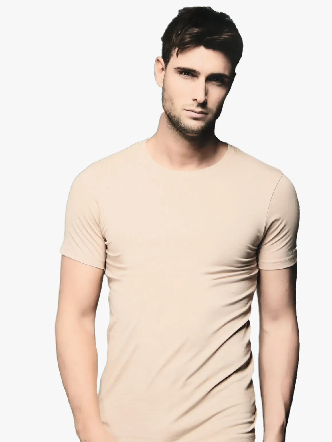 Givova T-shirt intima da uomo in cotone bielastico - beige