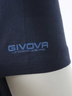 Givova T-shirt intima da uomo in cotone bielastico - blu scuro