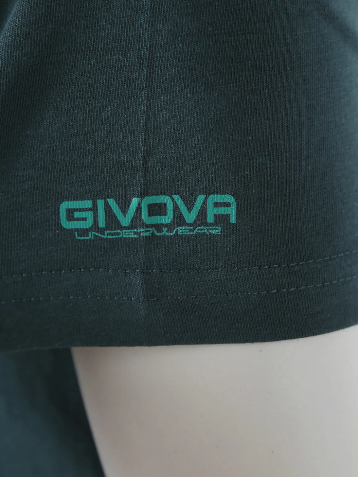 Givova T-shirt intima da uomo in cotone bielastico - verde