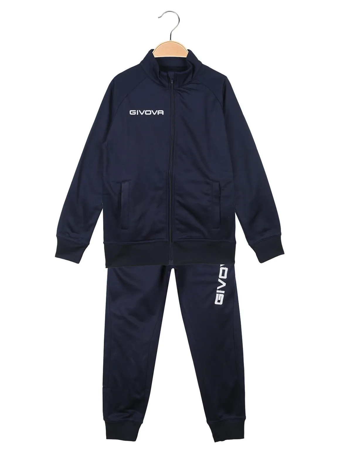 Givova Tuta sportiva 2 pezzi da bambini felpata - blu