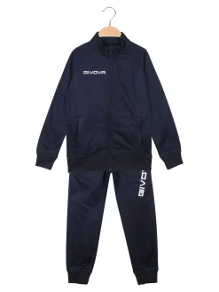 Givova Tuta sportiva 2 pezzi da bambini felpata - blu