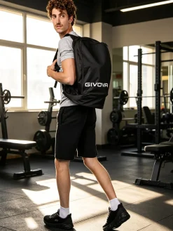 Givova Zaino sportivo con tasca porta scarpe - nero