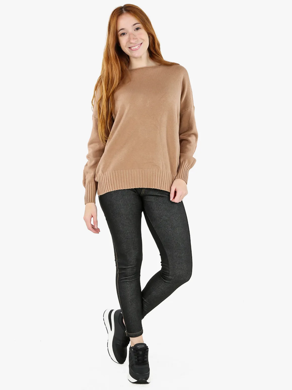 Gladys Jeggings donna con interno felpato - nero