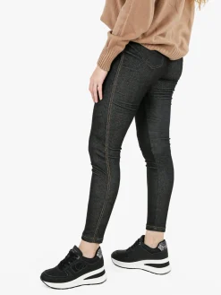 Gladys Jeggings donna con interno felpato - nero