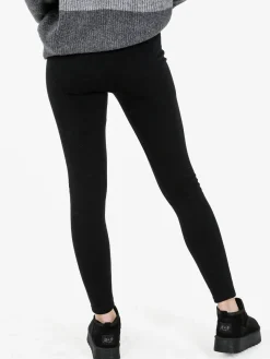 Gladys Leggings donna con interno di pelo - nero
