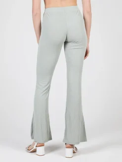 Gladys Leggings donna leggeri con finale a zampa e spacco laterale