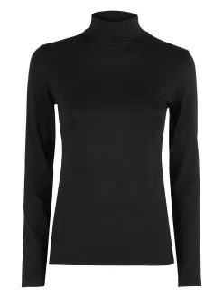 Gladys Maglia donna termo light a lupetto - nero