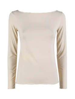Gladys Maglia donna termo light con scollo a barca - naturale