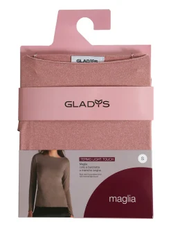 Gladys Maglia donna termo light con scollo a barca - rosa