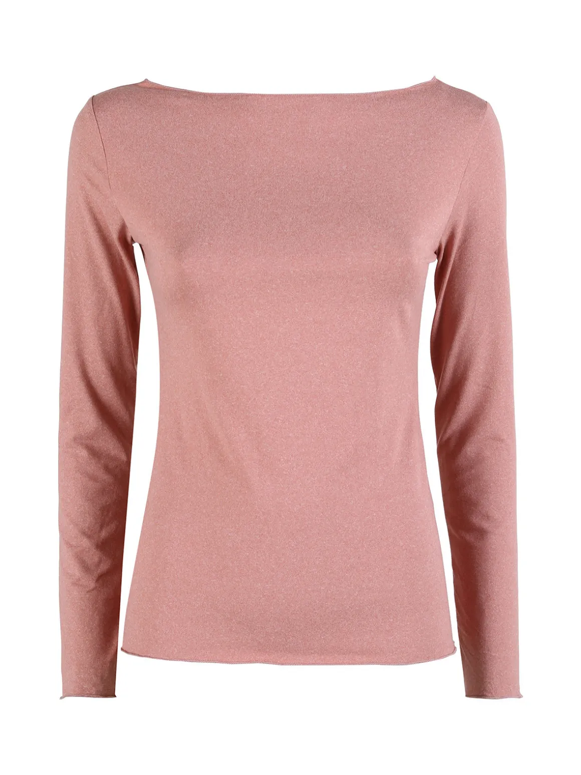 Gladys Maglia donna termo light con scollo a barca - rosa