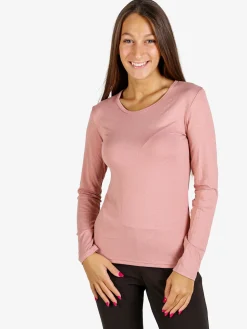 Gladys Maglia girocollo da donna termo light - rosa
