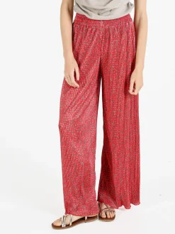 Gladys Pantaloni da donna a gamba larga plissettati