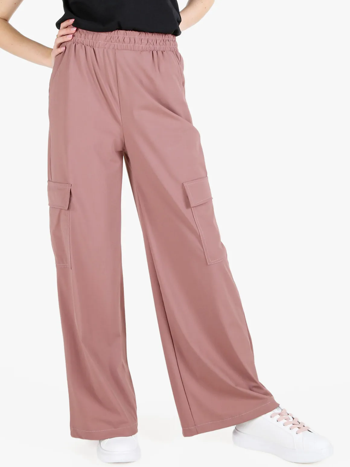 Gladys Pantaloni da donna cargo a gamba larga
