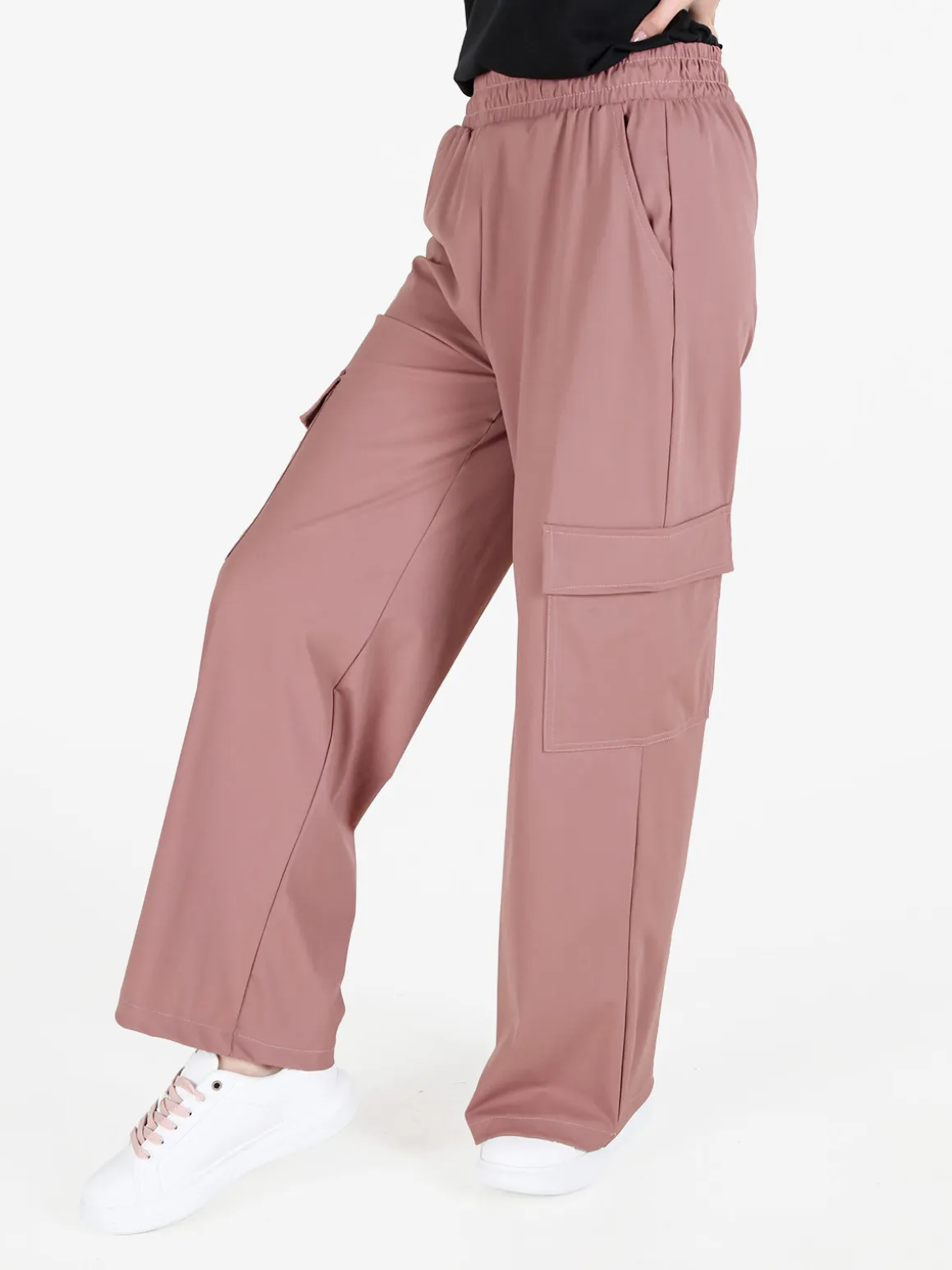 Gladys Pantaloni da donna cargo a gamba larga