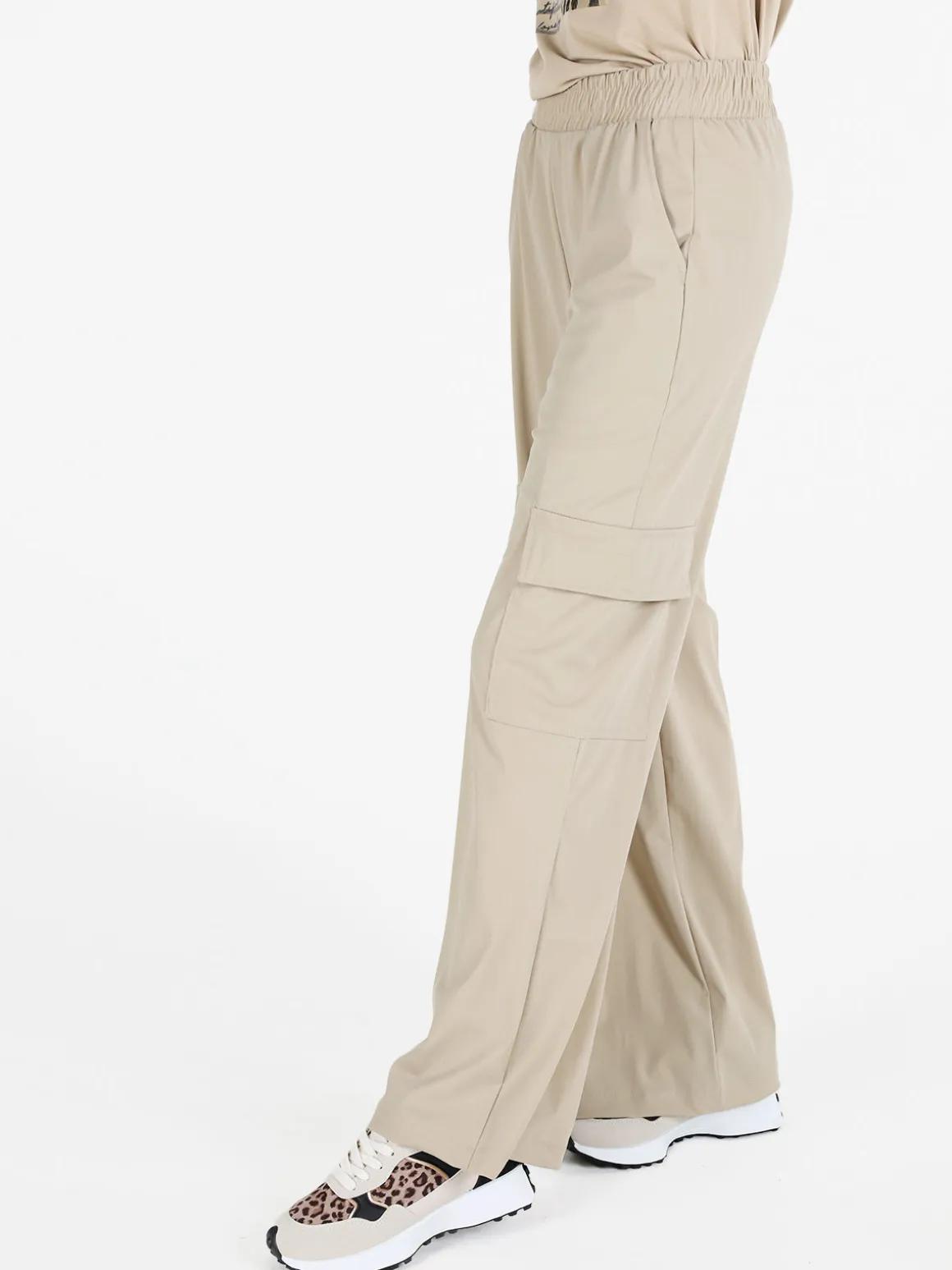 Gladys Pantaloni da donna cargo a gamba larga