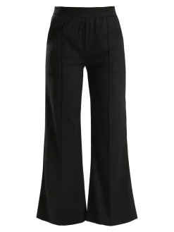 Gladys Pantaloni donna a gamba larga con interno in pile - nero