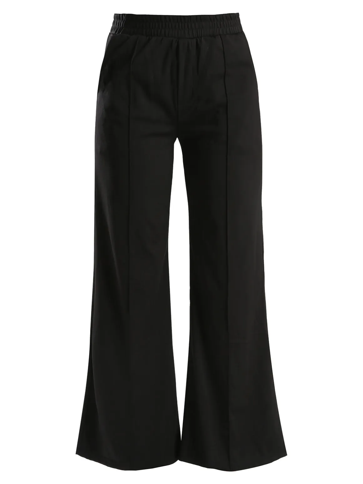 Gladys Pantaloni donna a gamba larga con interno in pile - nero