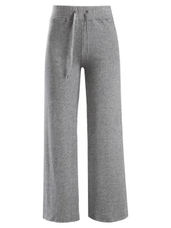Gladys Pantaloni donna a gamba larga con coulisse - grigio
