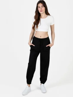 Gladys Pantaloni donna in tessuto tecnico con polsini