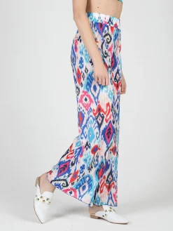Gladys Pantaloni donna leggeri a palazzo colorati