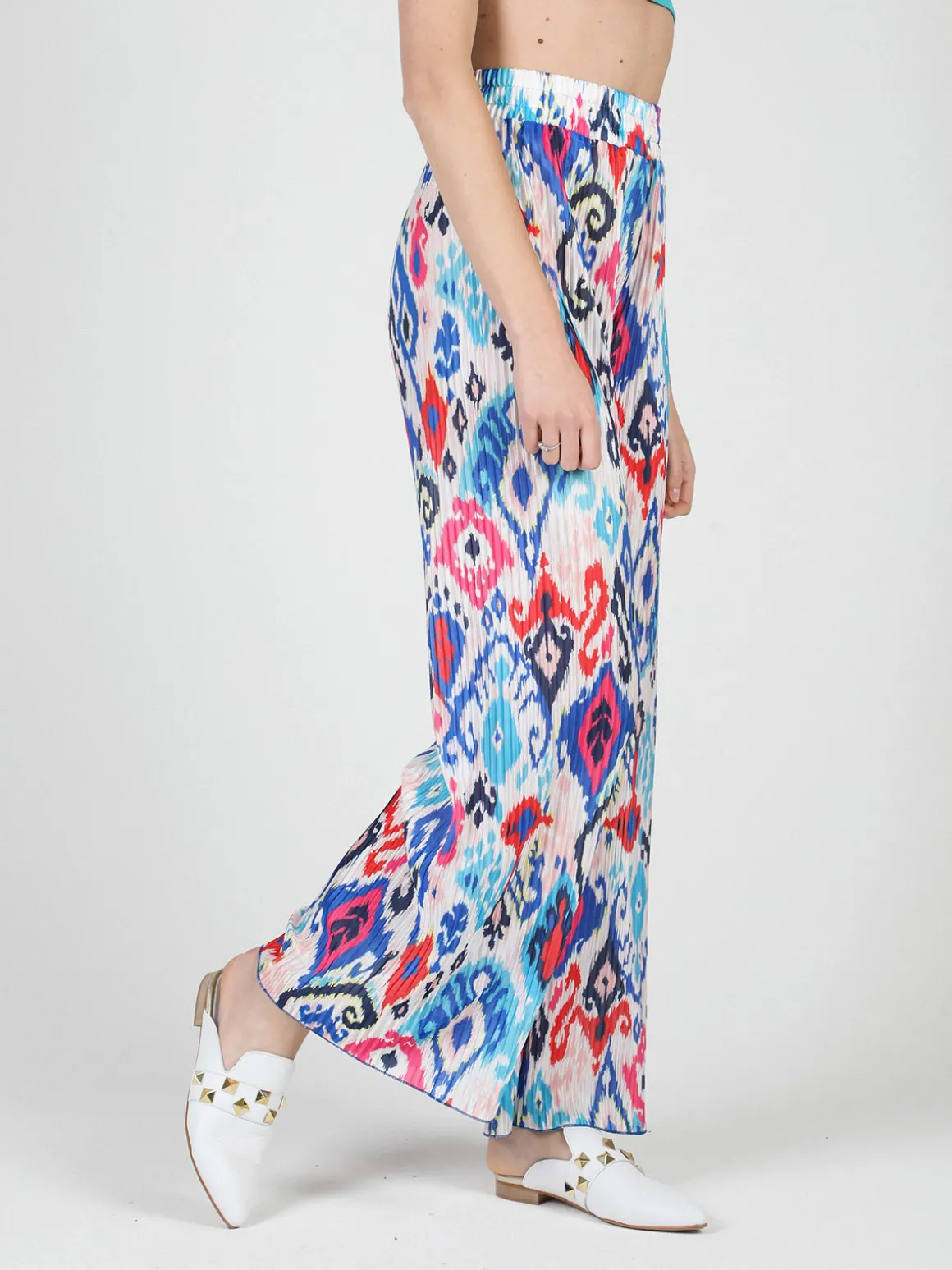 Gladys Pantaloni donna leggeri a palazzo colorati