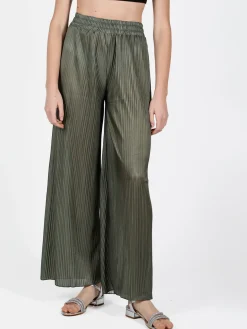 Gladys Pantaloni donna leggeri a palazzo plissettati