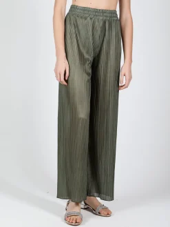 Gladys Pantaloni donna leggeri a palazzo plissettati