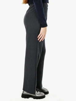 Gladys Pantaloni donna morbidi a gamba larga - nero