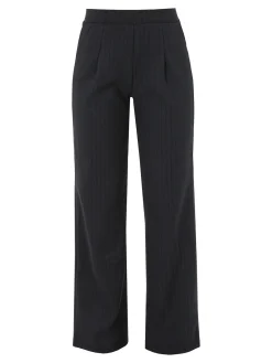 Gladys Pantaloni donna morbidi a gamba larga - nero