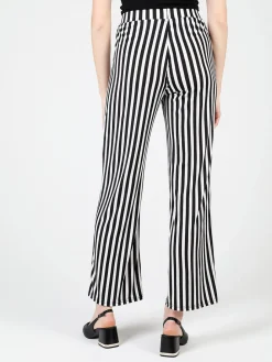 Gladys Pantaloni leggeri da donna a righe verticali