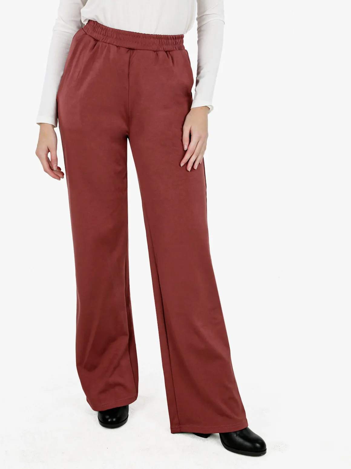 Gladys Pantaloni morbidi da donna a gamba larga - anguria
