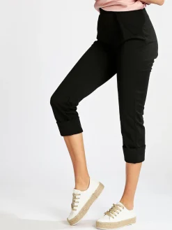 Gladys Pantaloni morbidi donna con risvolto