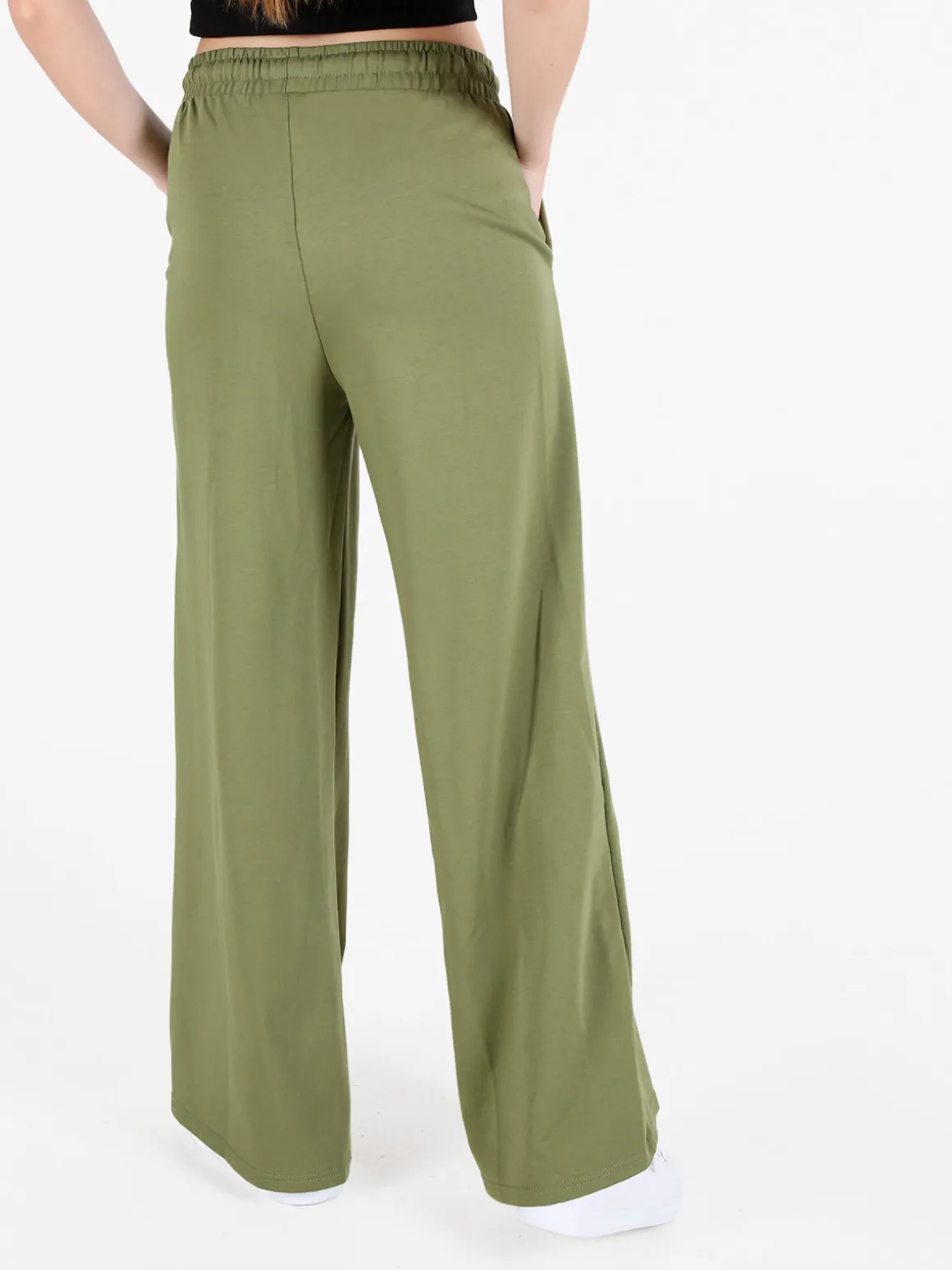 Gladys Pantaloni sportivi da donna a gamba larga con coulisse