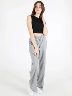 Gladys Pantaloni sportivi da donna a gamba larga con coulisse