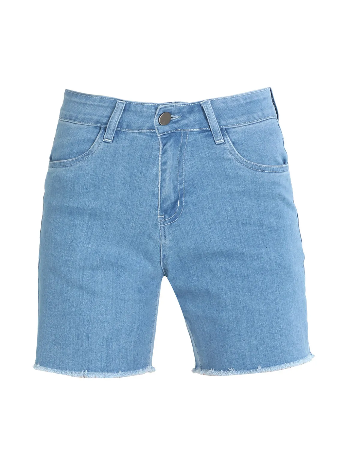 Gladys Shorts donna in jeans con finale sfrangiato