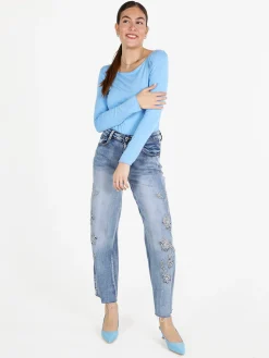 Gladys T-shirt donna a maniche lunghe in viscosa