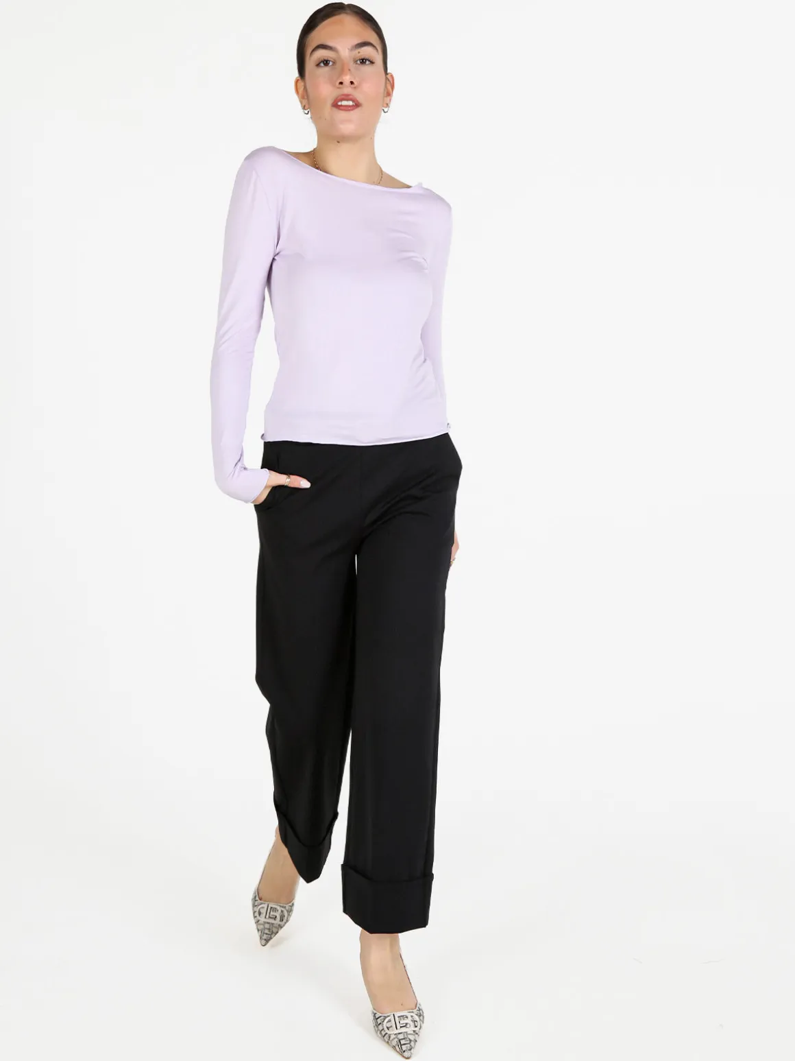 Gladys T-shirt donna a maniche lunghe in viscosa