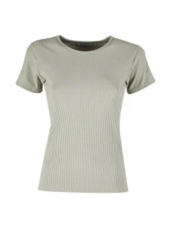 Gladys T-shirt donna girocollo a costine