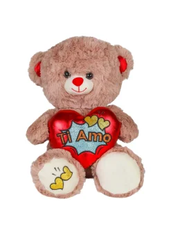 Glammy Peluche San Valentino con cuore "TI AMO"