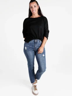 Gloria Maglia donna con maniche a pipistrello